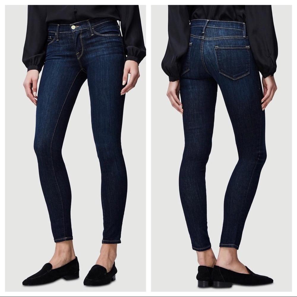 ⭐️ Frame Denim Le Skinny de Jeanne Queensway Skinny Jean Dark Wash 26